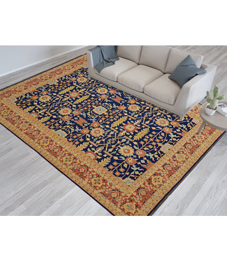 Stylish Multi Colour Handmade 13'45X9'90 SumakKilim Area Rug Weave 410X302 cm