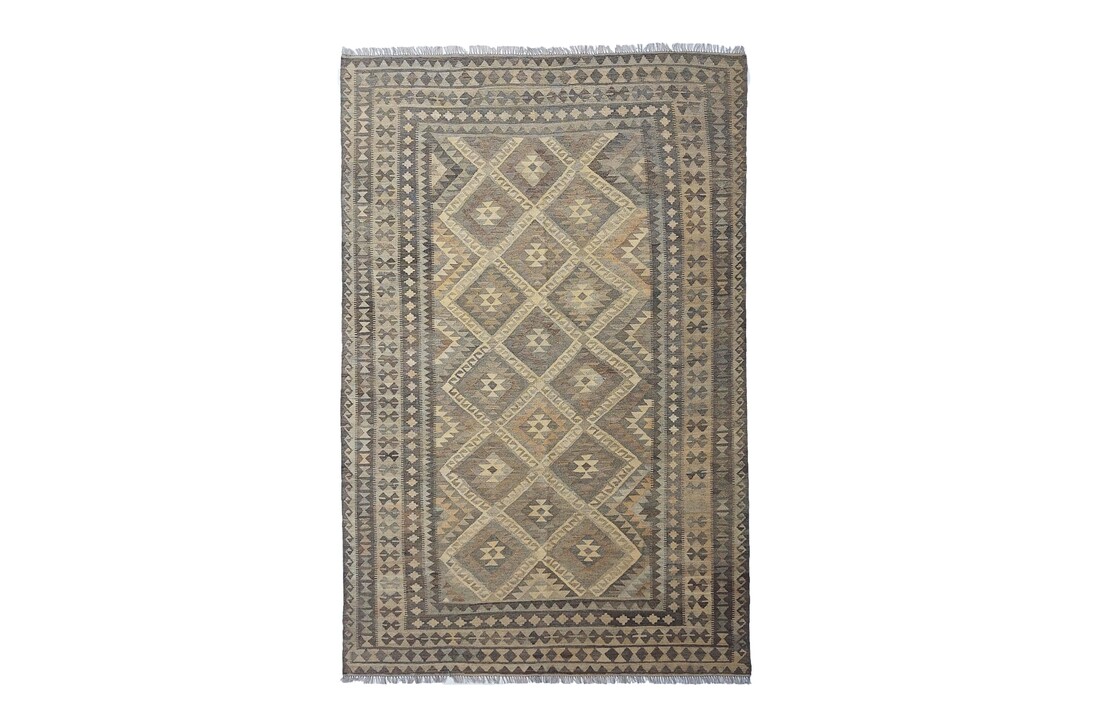 exclusive Vloerkleed Tapijt Kelim 306x197 cm Kleed Hand Geweven Kilim