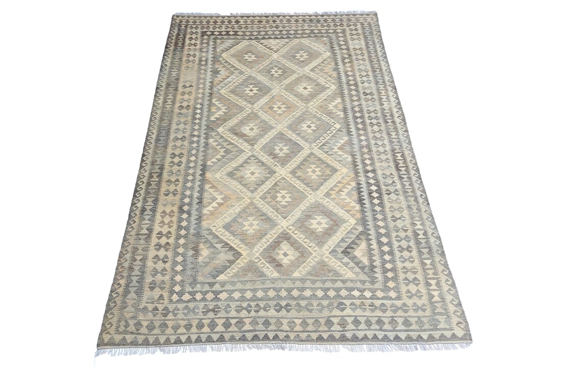 exclusive Vloerkleed Tapijt Kelim 306x197 cm Kleed Hand Geweven Kilim