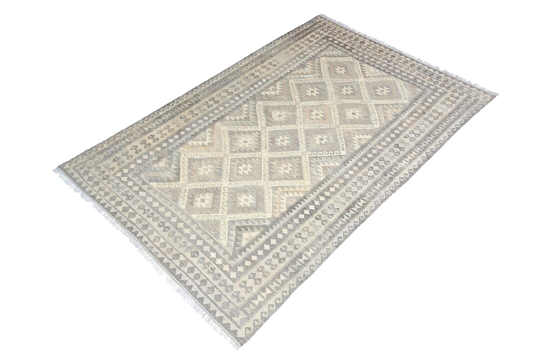 exclusive Vloerkleed Tapijt Kelim 306x197 cm Kleed Hand Geweven Kilim