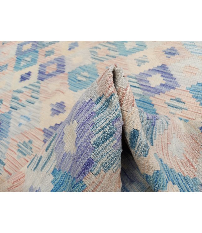 Handgewebte Orientalisch Wolle Kelim Teppich 302x201 cm