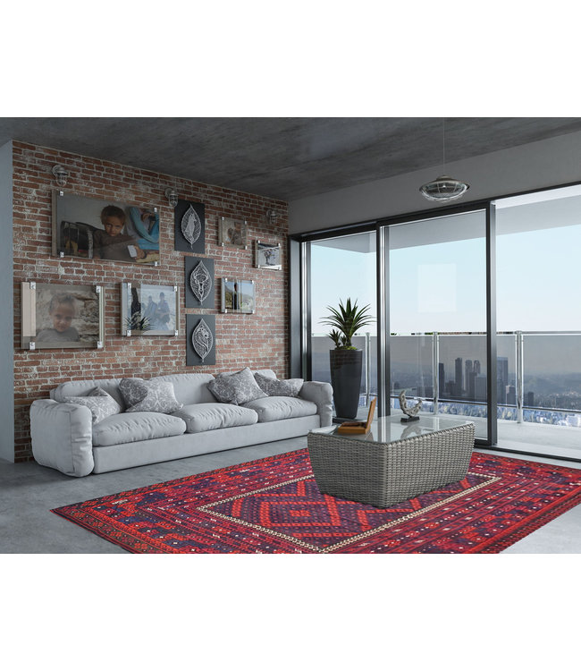 Hand Woven Afghan Wool Kilim Area Rug 413 x 300 cm