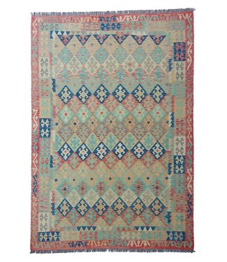 Handgewebte Orientalisch Wolle Kelim Teppich 297x205 cm Handgewebte Orientalisch Wolle Kelim Teppich 297x205 cm