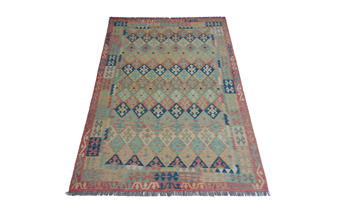 exclusive Vloerkleed Tapijt Kelim 297x205 cm Kleed Hand Geweven Kilim