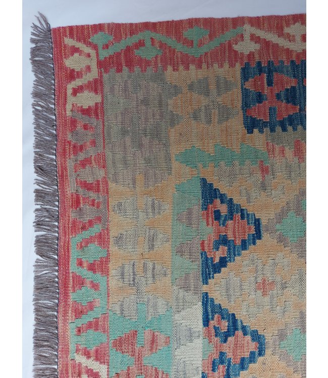 Handgewebte Orientalisch Wolle Kelim Teppich 297x205 cm