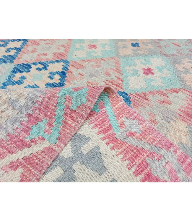 9'74x6'73 Hand Woven Afghan Wool Kilim Area Rug