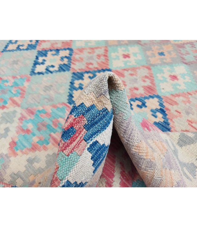 9'74x6'73 Hand Woven Afghan Wool Kilim Area Rug