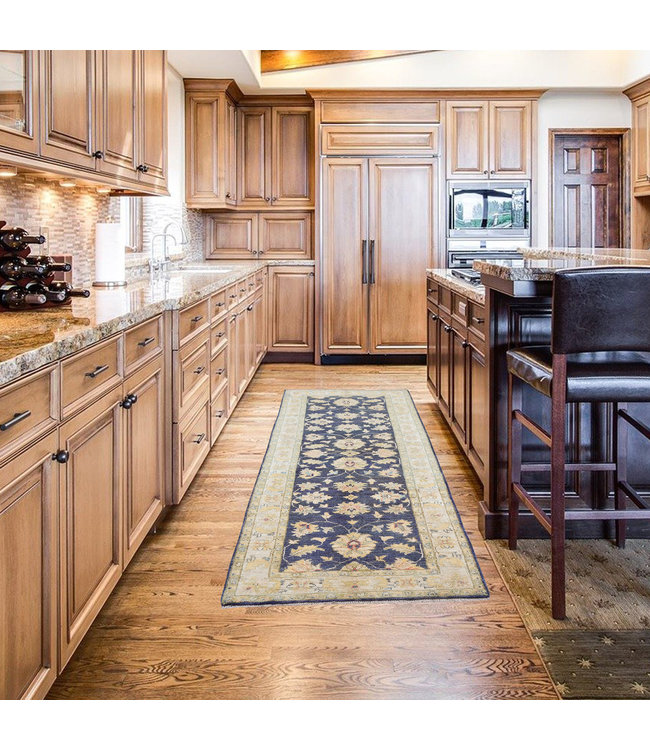 Handknotted Afghan Ziegler Hallway runner 6'59x2'42 Feet Traditional 100% Wool