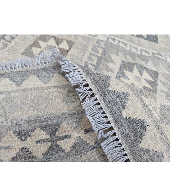 Handgemaakt Natural Kelim Wol Tapijt 307x200 cm