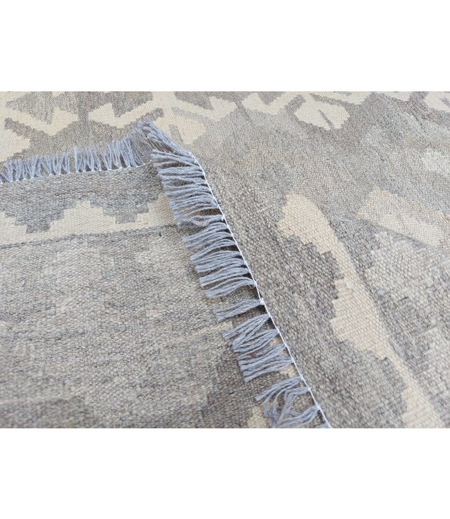 Handgemaakt Natural Kelim Wol Tapijt 294x200 cm