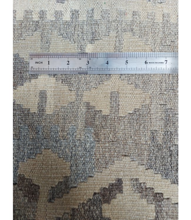 Handgemaakt Natural Kelim Wol Tapijt 294x203 cm