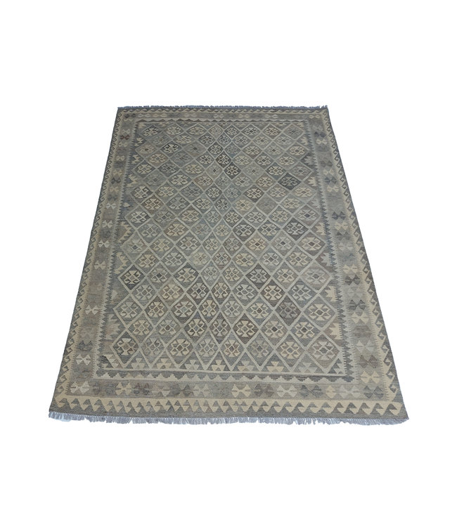 Handgemaakt Natural Kelim Wol Tapijt 294x210 cm