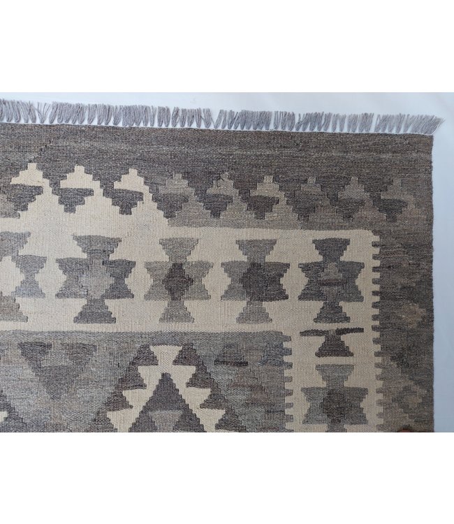 Handgemaakt Natural Kelim Wol Tapijt 297x197 cm