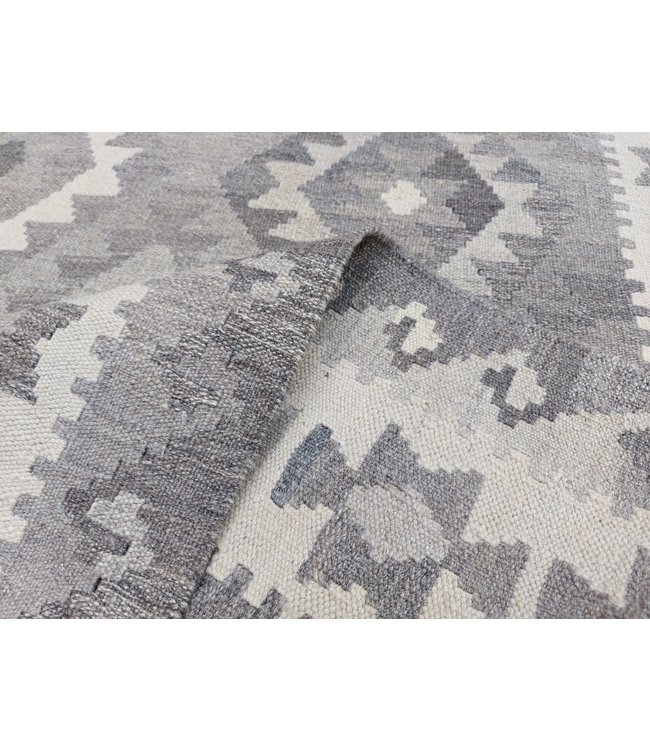 Handgemaakt Natural Kelim Wol Tapijt 297x197 cm