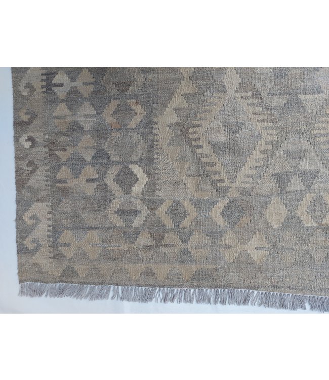 Handgemaakt Natural Kelim Wol Tapijt 290x195 cm