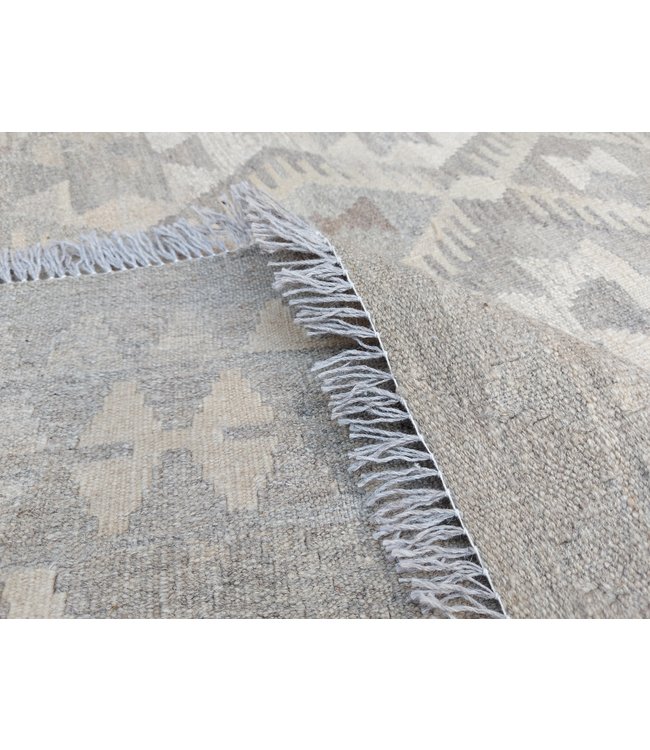 Handgemaakt Natural Kelim Wol Tapijt 290x195 cm