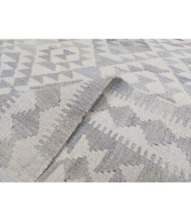 Handgemaakt Natural Kelim Wol Tapijt 302x203 cm