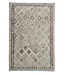 9'94x6'56 Hand Woven Brown Wool Kilim Area Rug