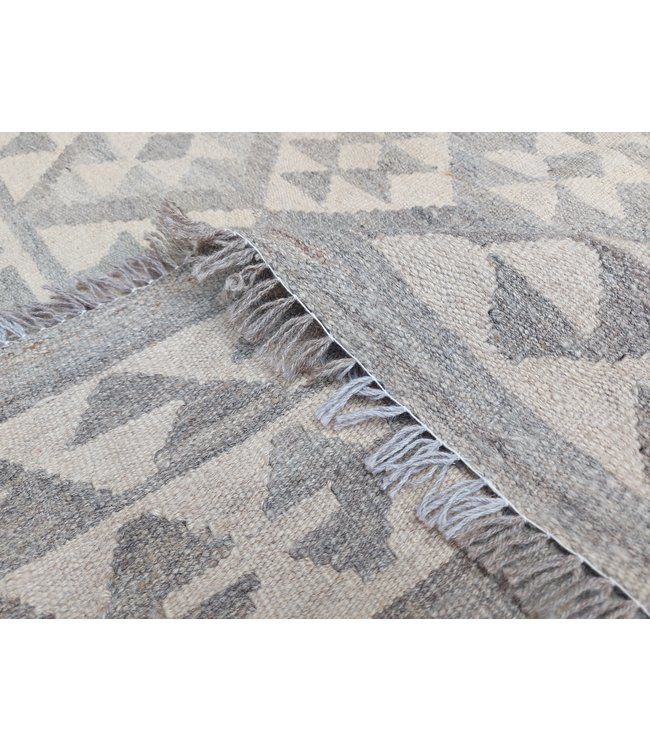 Handgemaakt Natural Kelim Wol Tapijt 300x204 cm