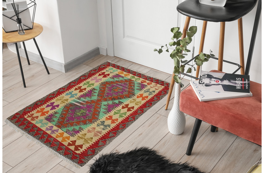 kelim kleed 126x 80 cm vloerkleed tapijt kelims hand geweven