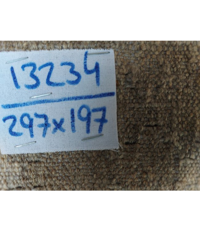 Handgemaakt Natural Kelim Wol Tapijt 297x197 cm