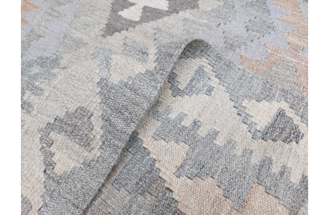 exclusive Vloerkleed Tapijt Kelim 297x196 cm Natural Kleed Hand Geweven Kilim