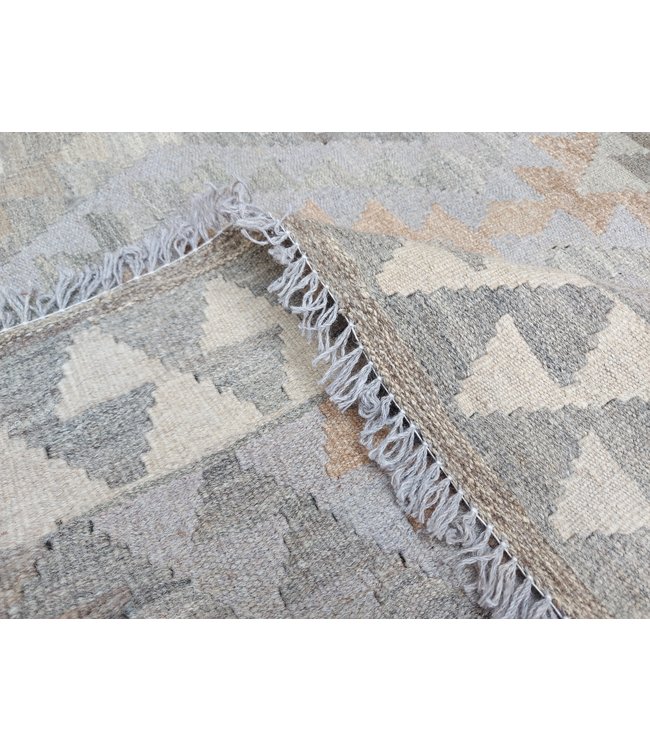 Handgemaakt Natural Kelim Wol Tapijt 297x196 cm