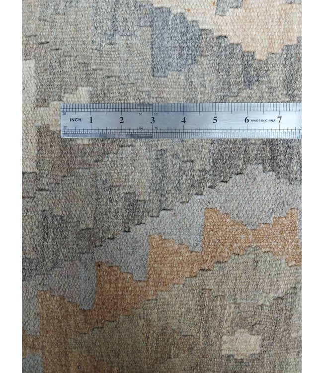 Handgemaakt Natural Kelim Wol Tapijt 297x196 cm