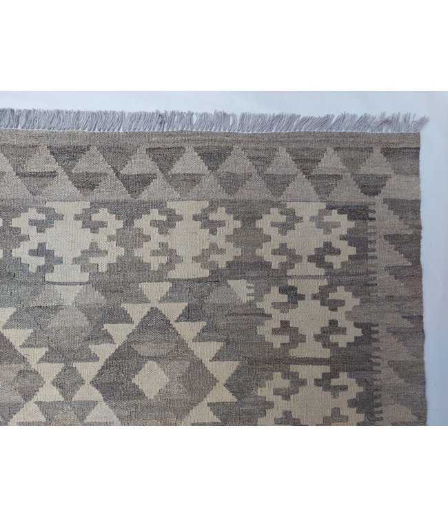 Handgemaakt Natural Kelim Wol Tapijt 300x200 cm