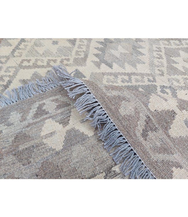 Handgemaakt Natural Kelim Wol Tapijt 298x210 cm