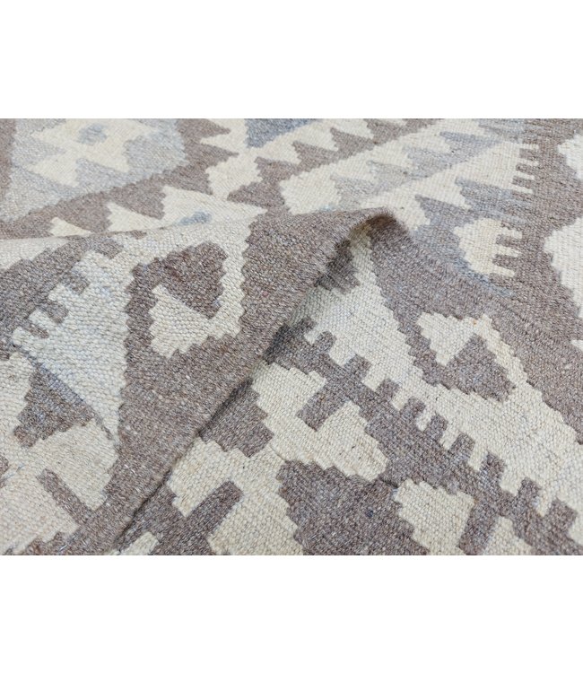 Handgemaakt Natural Kelim Wol Tapijt 298x196 cm