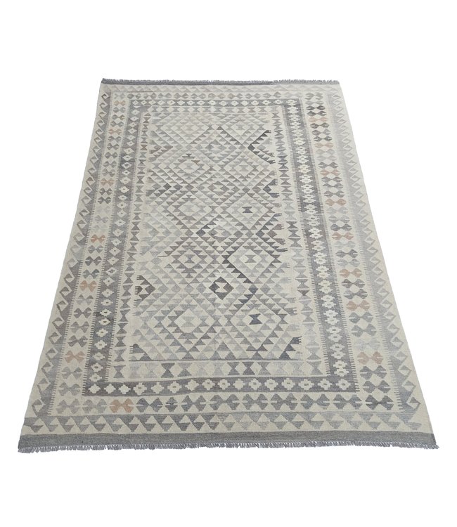 Handgemaakt Natural Kelim Wol Tapijt 292x208 cm