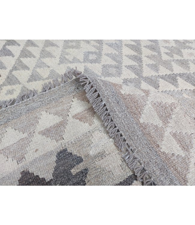Handgemaakt Natural Kelim Wol Tapijt 302x201 cm