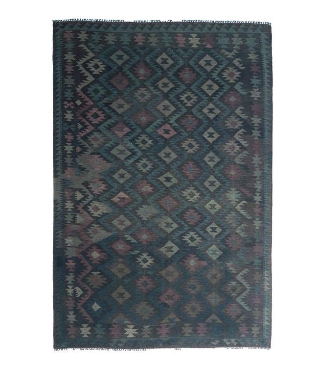 Handgewebte Orientalisch Wolle Kelim Teppich 303x206 cm