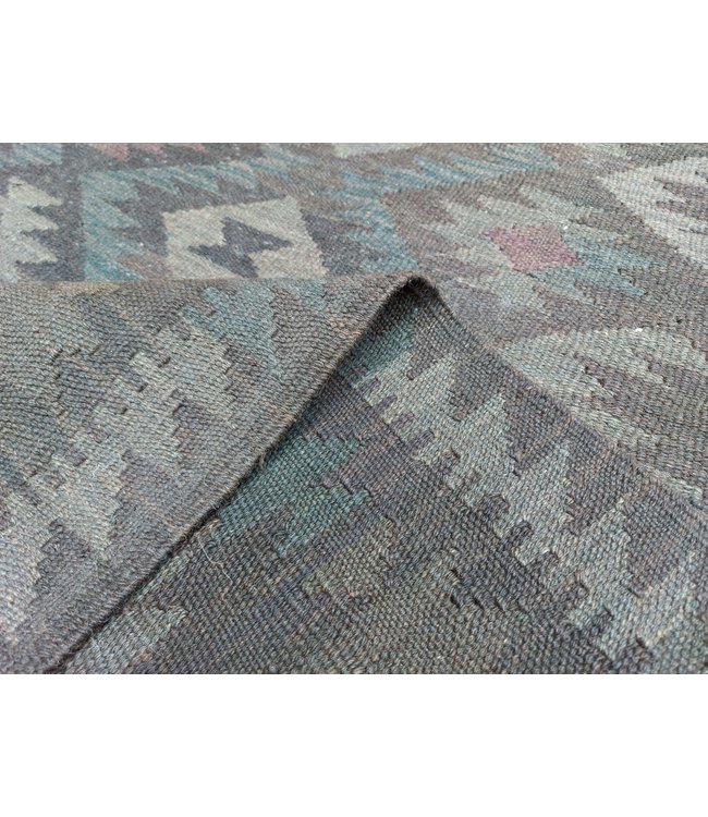 Handgewebte Orientalisch Wolle Kelim Teppich 303x206 cm