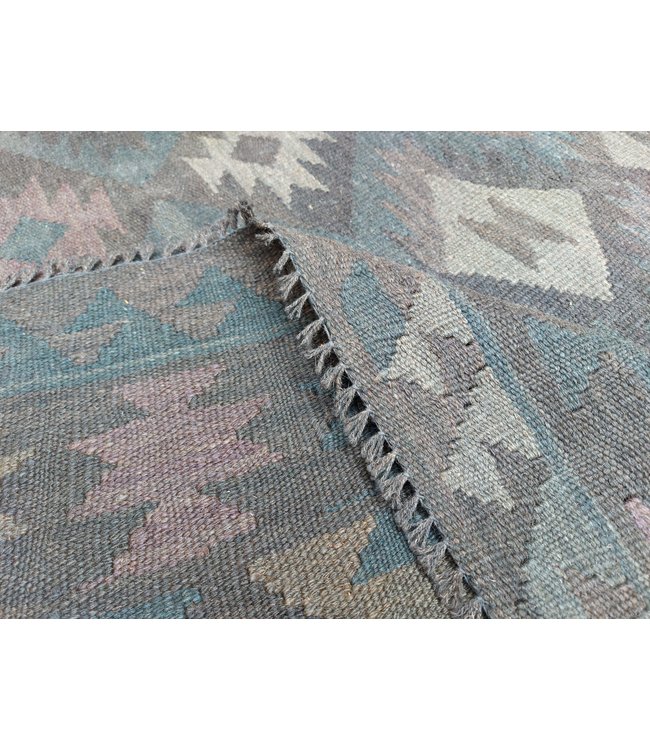 Handgewebte Orientalisch Wolle Kelim Teppich 303x206 cm