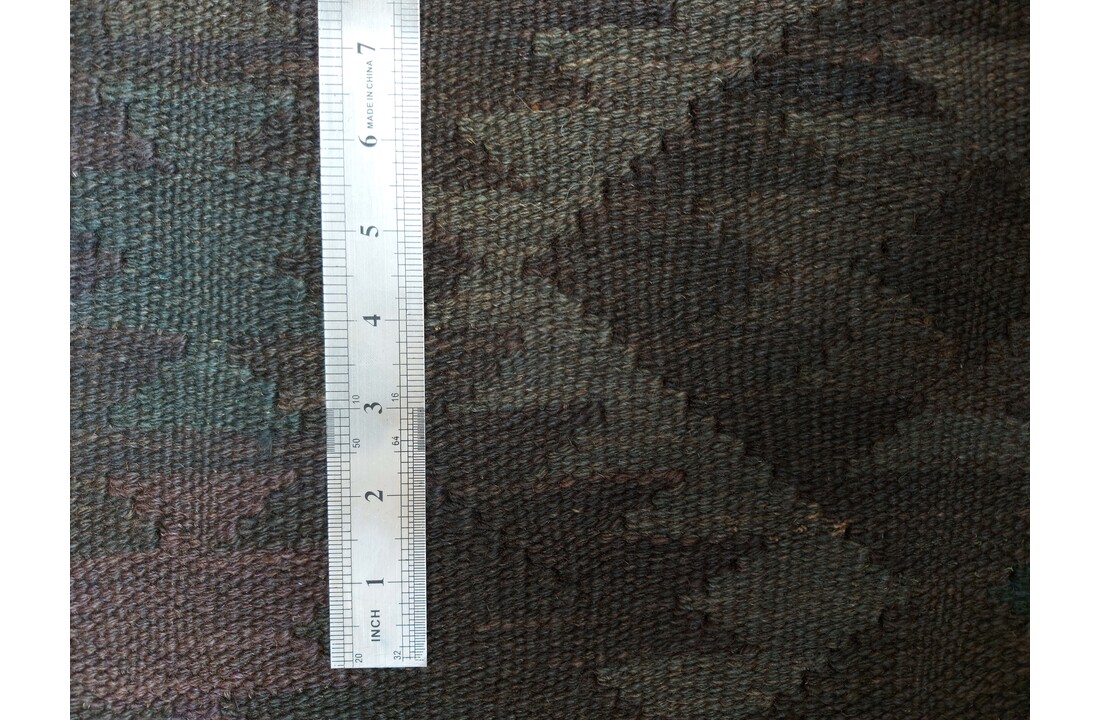 exclusive Veelkleurig Vloerkleed Tapijt Kelim 303x206 cm Kleed Hand Geweven Kilim