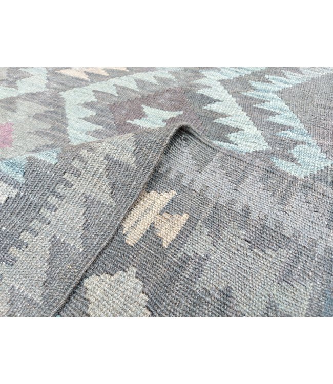 9'71x6'59 Hand Woven Afghan Wool Kilim Area Rug