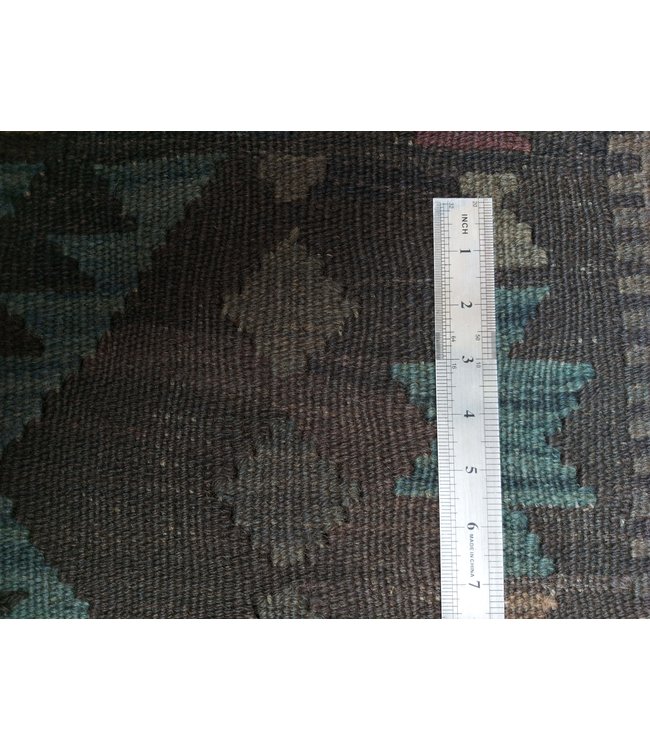 9'71x6'59 Hand Woven Afghan Wool Kilim Area Rug
