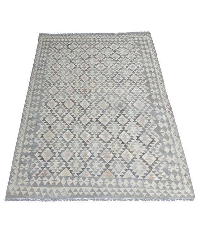 Handgemaakt Natural Kelim Wol Tapijt 288x207 cm