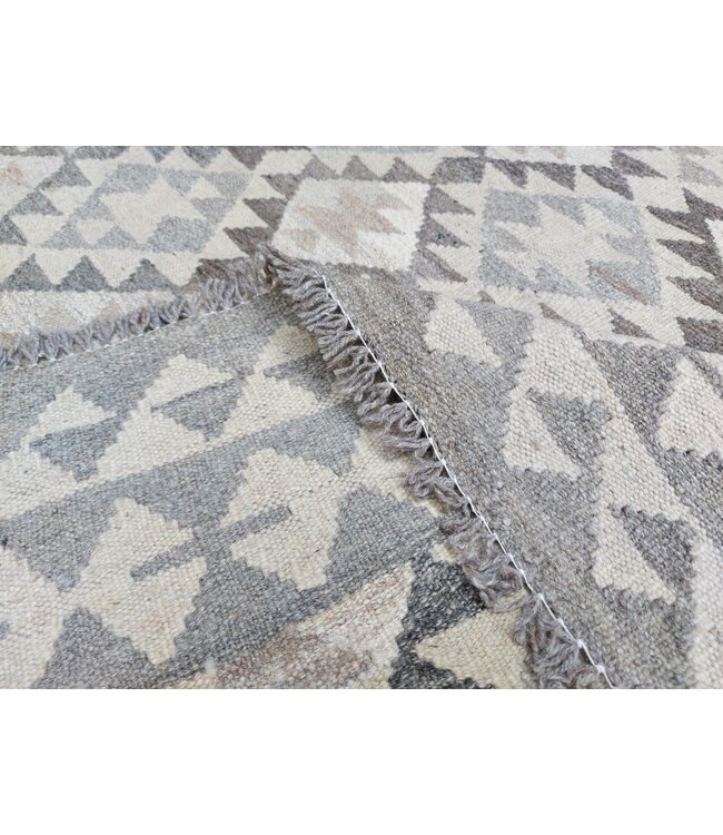 Handgemaakt Natural Kelim Wol Tapijt 288x207 cm