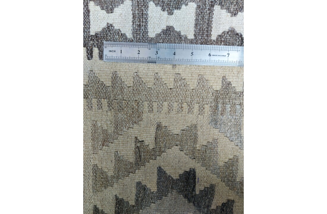 exclusive Vloerkleed Tapijt Kelim 300x202 cm Natural Kleed Hand Geweven Kilim