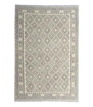 Handgewebte Braun Wolle Kelim Teppich 297x205 cm Handgewebte Braun Wolle Kelim Teppich 297x205 cm