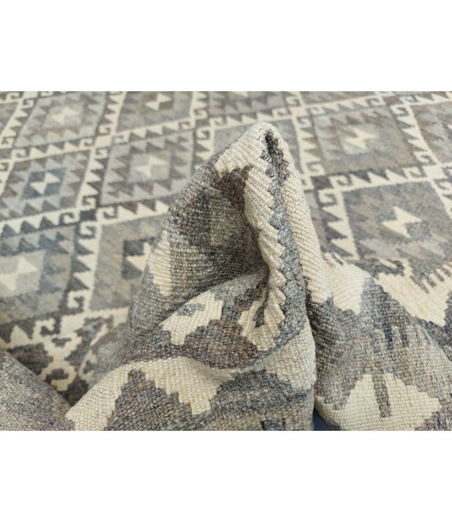 Handgemaakt Natural Kelim Wol Tapijt 297x205 cm