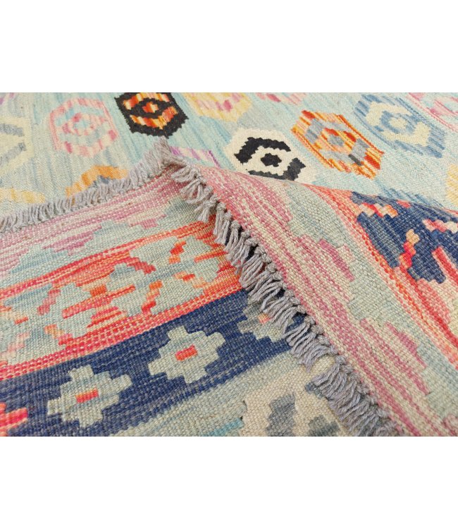 9'74x6'50 Hand Woven Afghan Wool Kilim Area Rug