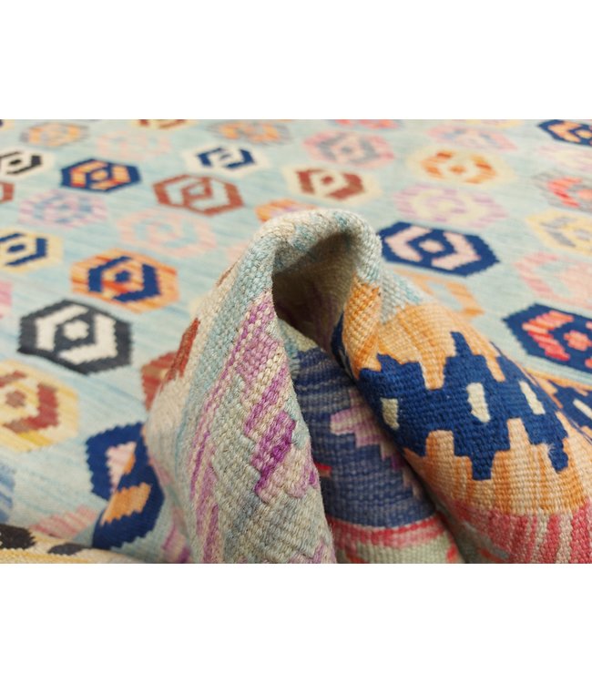 9'74x6'50 Hand Woven Afghan Wool Kilim Area Rug