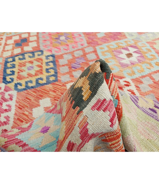 9'94x6'73 Hand Woven Afghan Wool Kilim Area Rug