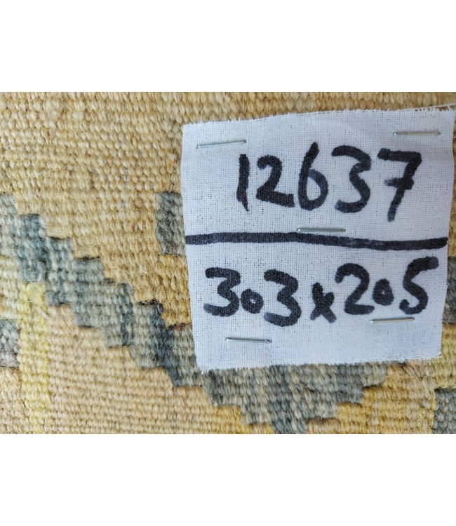 9'94x6'73 Hand Woven Afghan Wool Kilim Area Rug