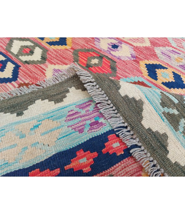 Handgewebte Orientalisch Wolle Kelim Teppich 300x200 cm