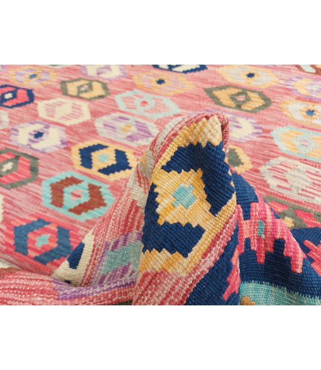 9'84x6'56 Hand Woven Afghan Wool Kilim Area Rug